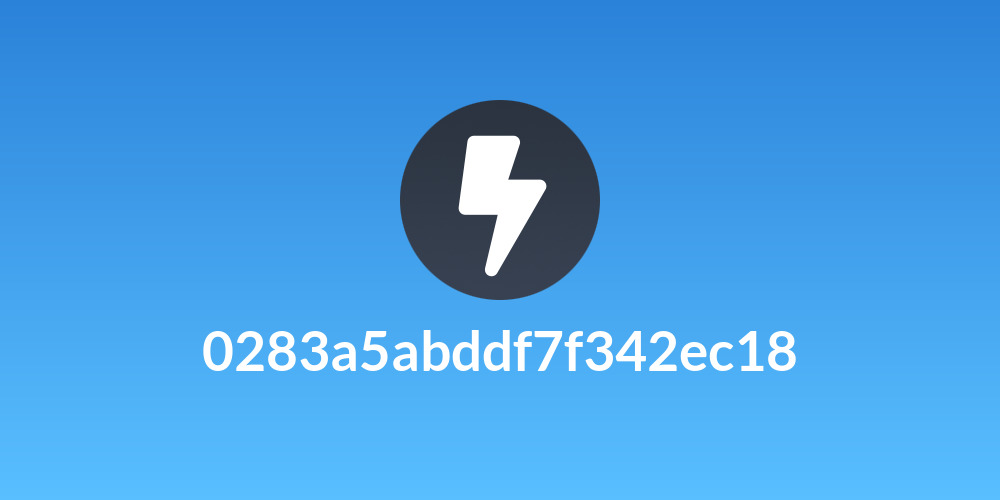 0283a5abddf7f342ec18