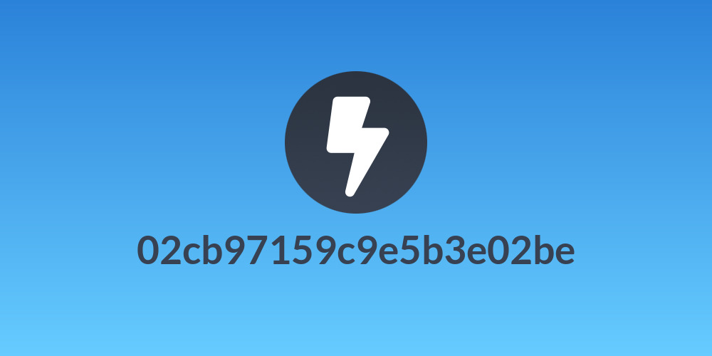 02cb97159c9e5b3e02be